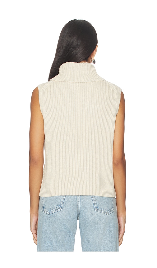 view 3 of 4 Keris Turtle Neck Vest in Oat