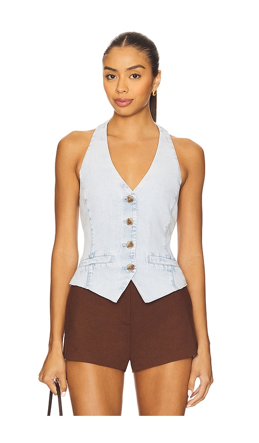 view 1 of 4 Astrid Top in Light Indigo