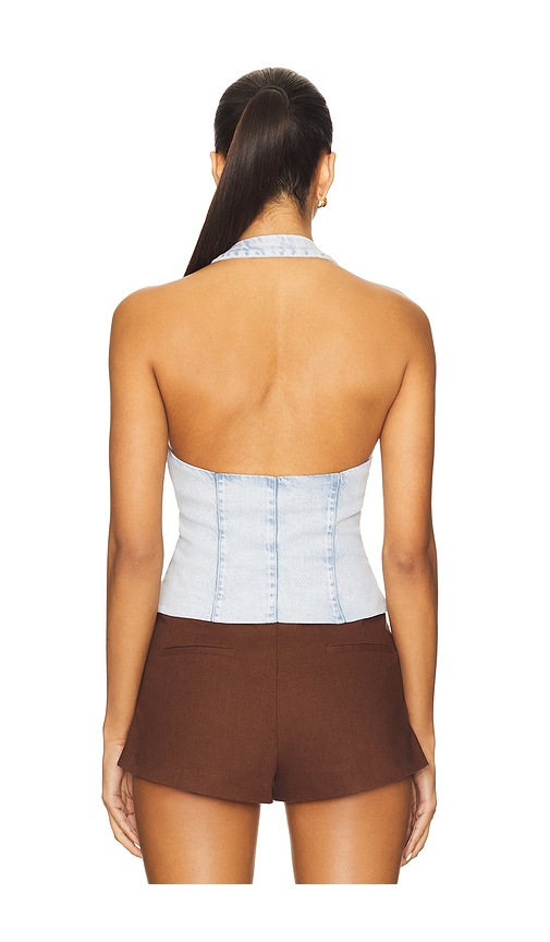 view 3 of 4 Astrid Top in Light Indigo