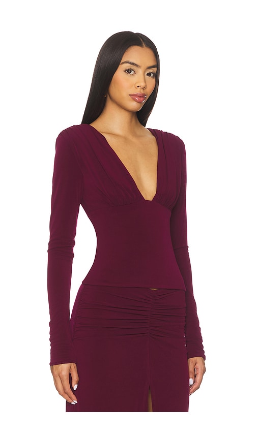 view 3 of 5 Leighton Top in Plum