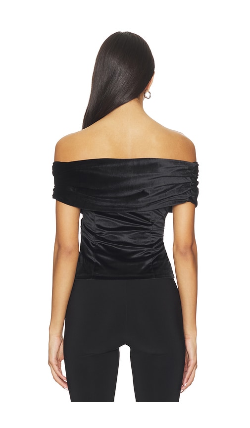 view 3 of 4 Natalia Velvet Top in Black