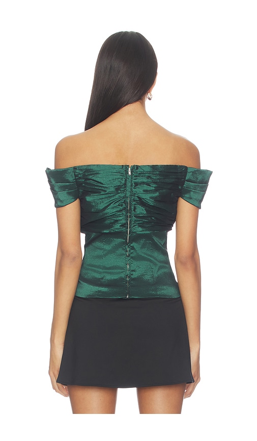 view 3 of 4 Colette Top in Emerald Green