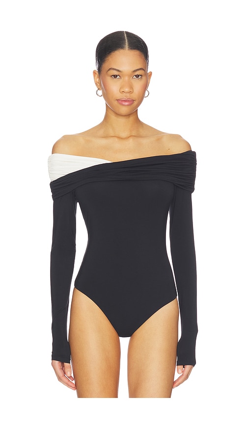 view 2 of 5 Courtney Bodysuit in Black & White