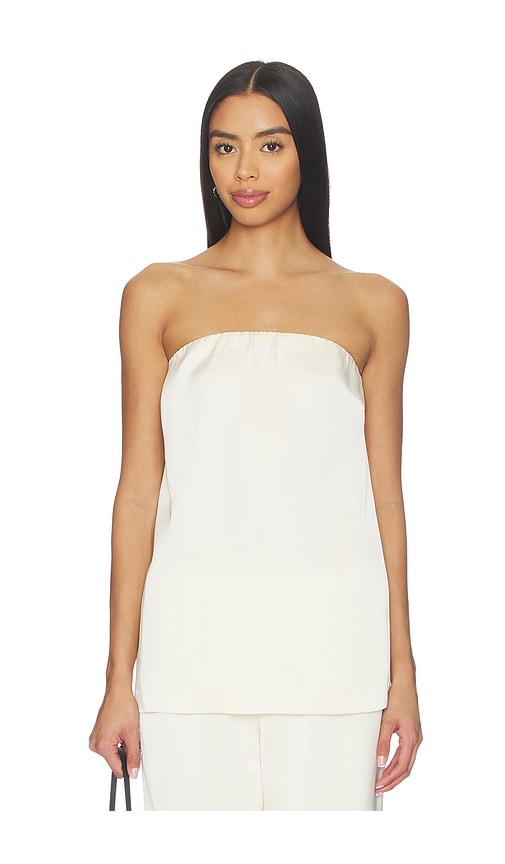 view 1 of 4 Alette Satin Top in Ivory