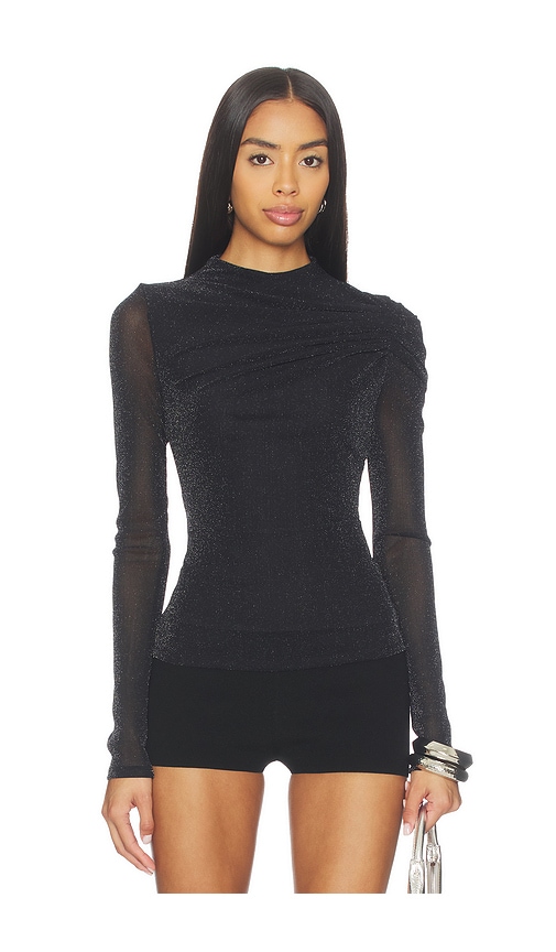 view 1 of 5 Vivian Top in Black Metallic