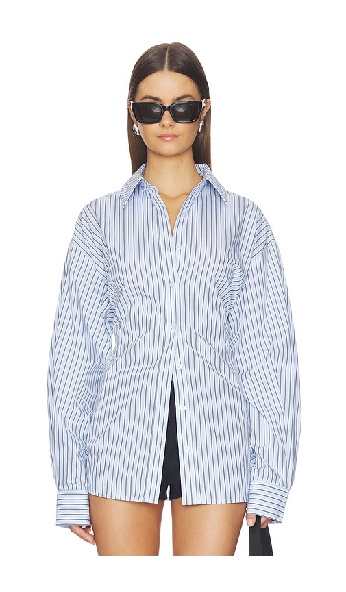 view 1 of 6 Gracelyn Top in Blue Stripe