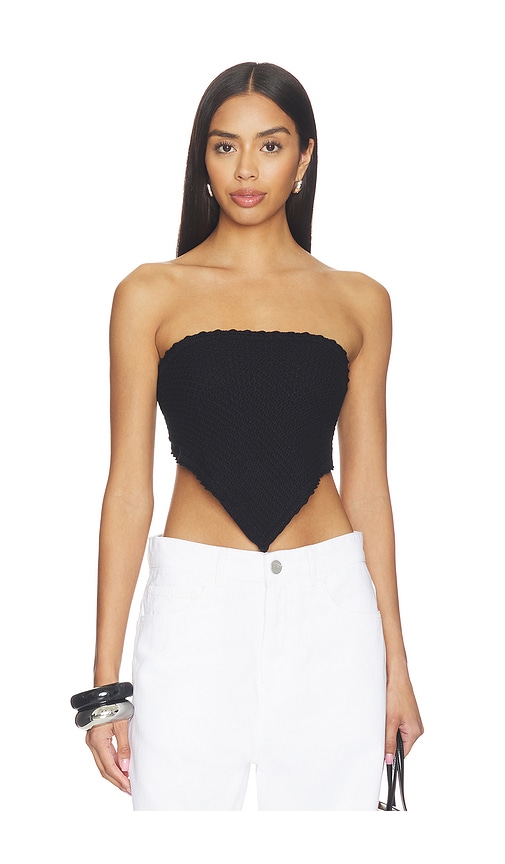 view 1 of 5 Artis Bandana Knit Top in Black