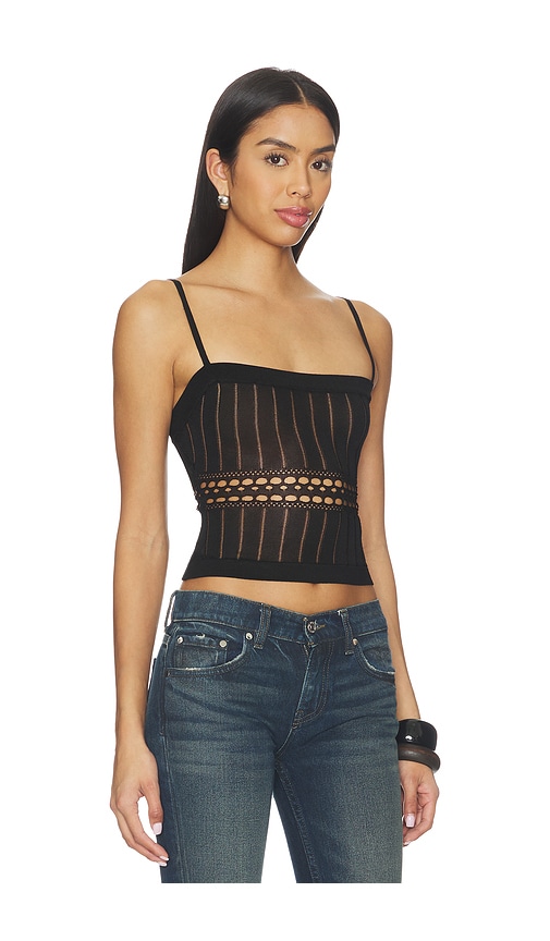 view 2 of 4 Francie Knit Tank in Black