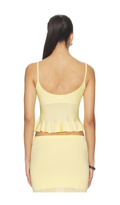 view 3 of 4 Delia Knit Tank in Light Yellow