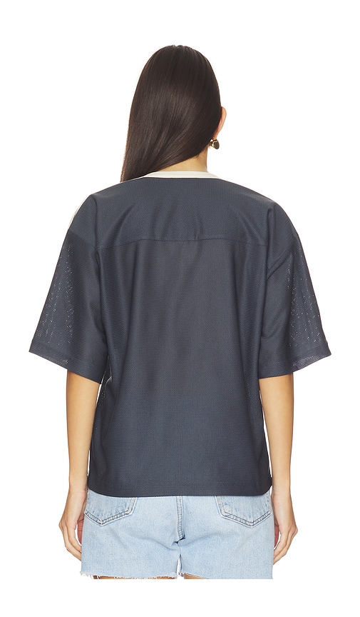 view 3 of 4 Wyatt Jersey Top in Navy Blue