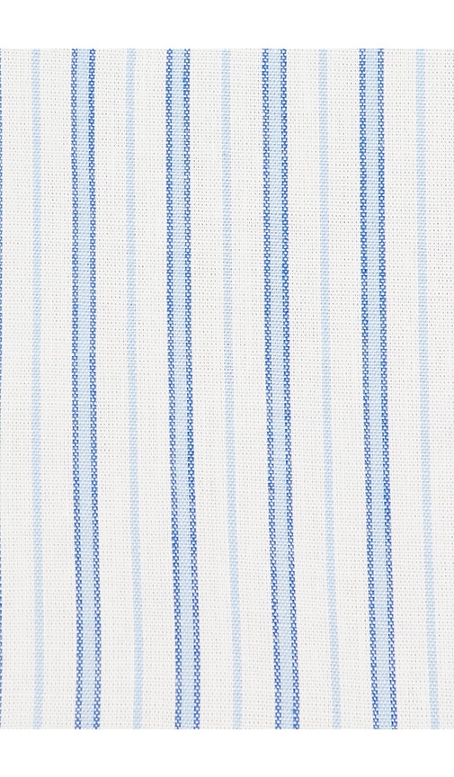 view 5 of 5 Linny Linen Top in Baby Blue Stripe