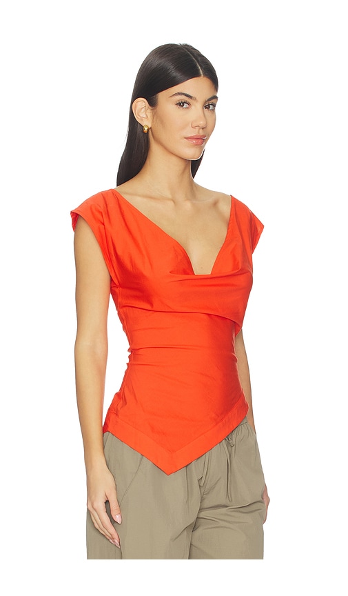 view 3 of 5 Margo Top in Red