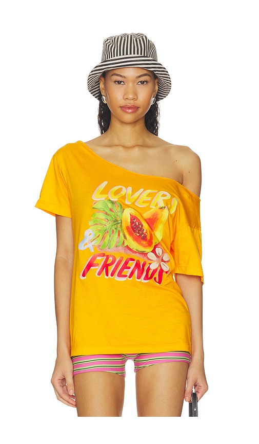 view 2 of 5 Tahiti Tee in Tangerine Orange