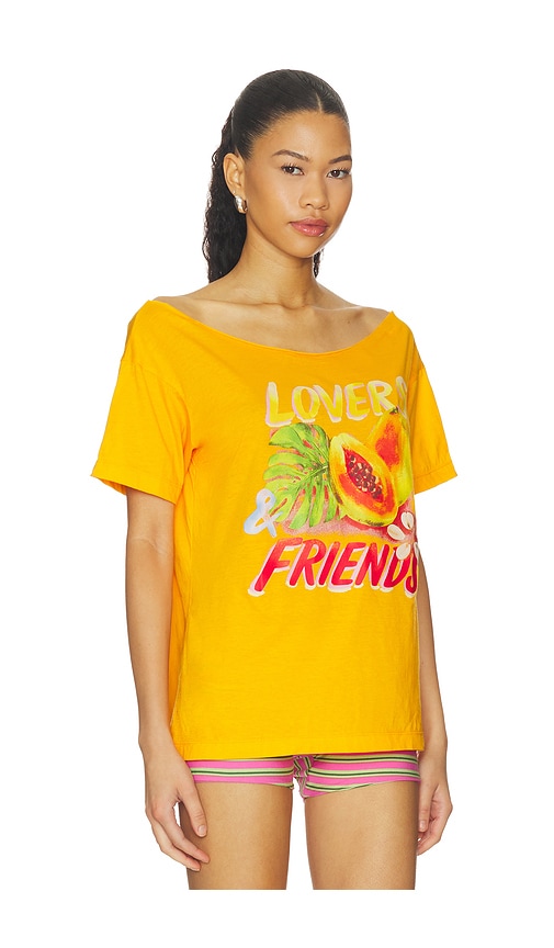 view 3 of 5 Tahiti Tee in Tangerine Orange
