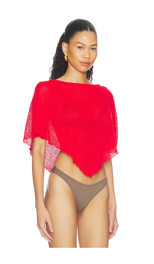 view 2 of 4 Fayette Top in Cherry Red