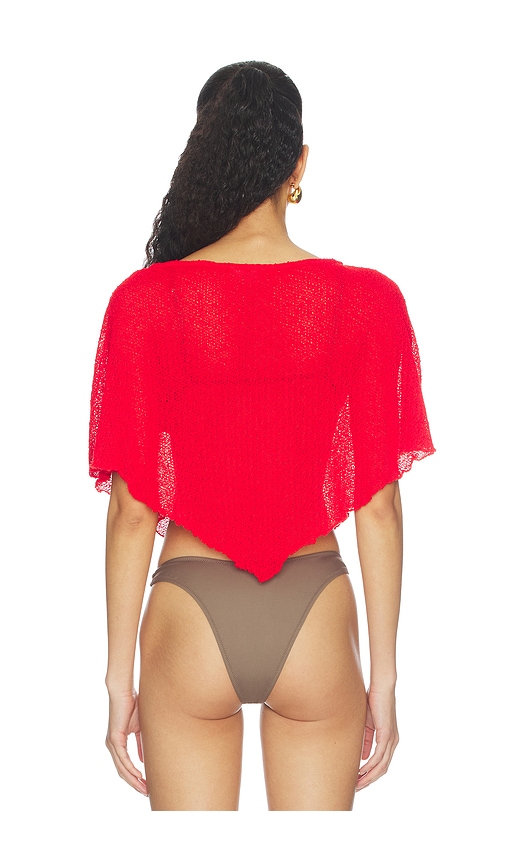 view 3 of 4 Fayette Top in Cherry Red