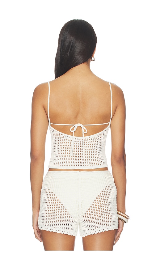 view 3 of 4 Malu Pointelle Tank Top in Ivory