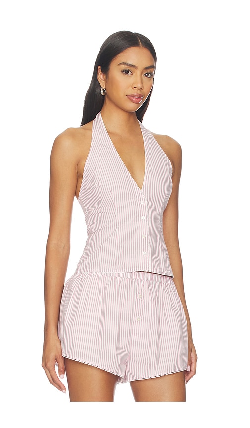 view 2 of 5 Peyton Top in Pink Stripe