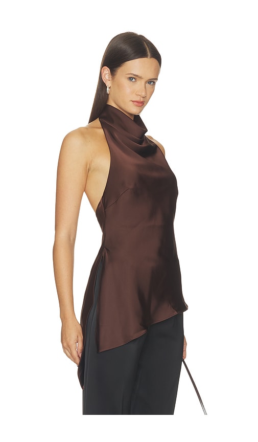 view 1 of 4 Mariana Top in Chocolate Brown