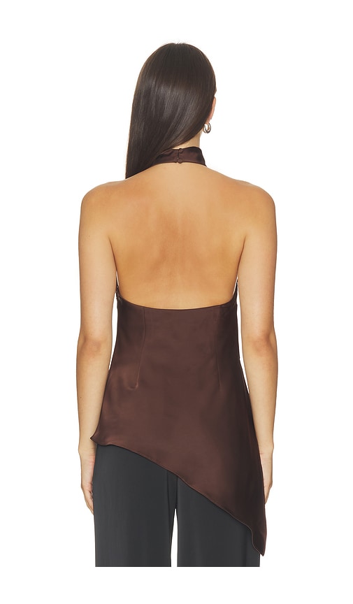 view 3 of 4 Mariana Top in Chocolate Brown