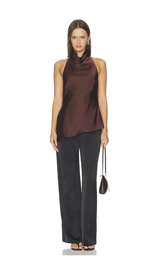 view 4 of 4 Mariana Top in Chocolate Brown