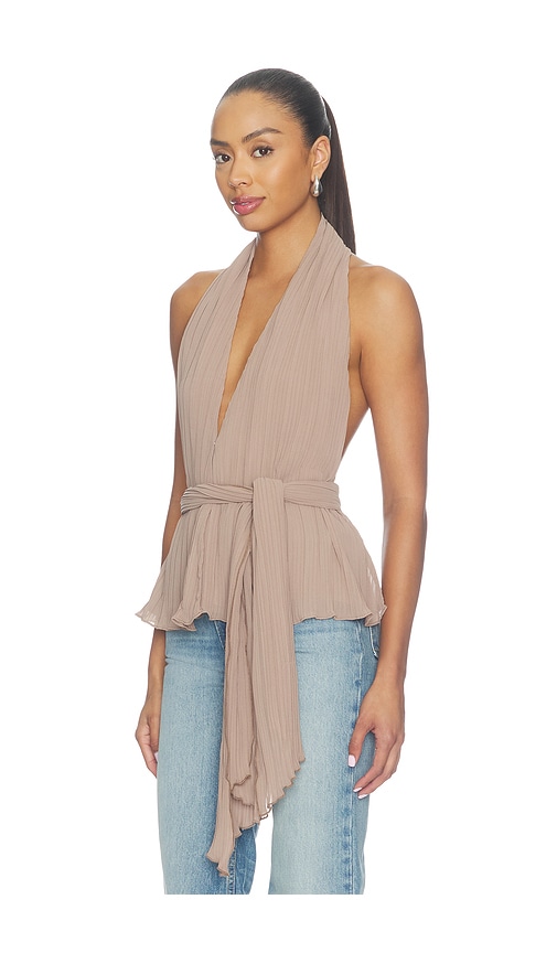 view 2 of 4 Delilah Top in Light Brown