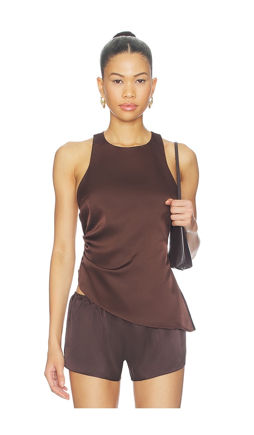 view 1 of 4 Maria Top in Chocolate Brown