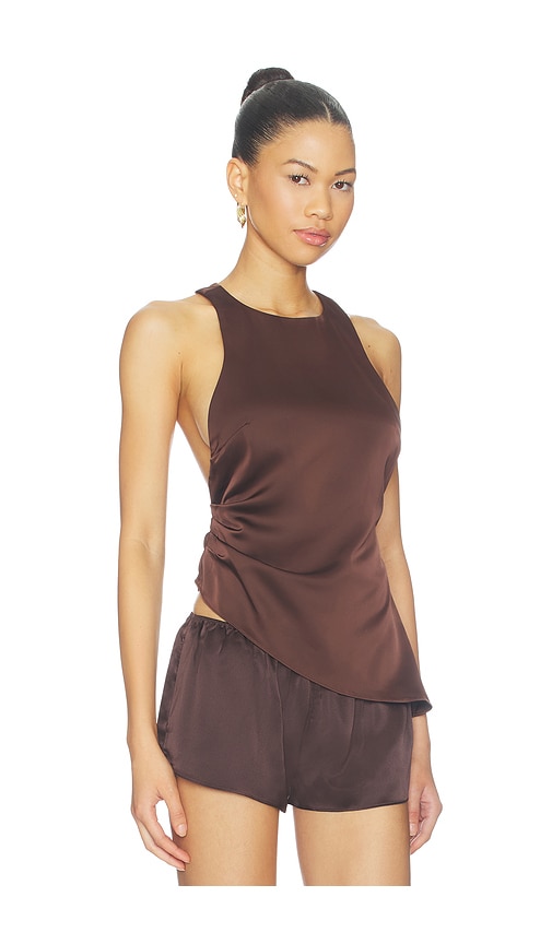 view 2 of 4 Maria Top in Chocolate Brown