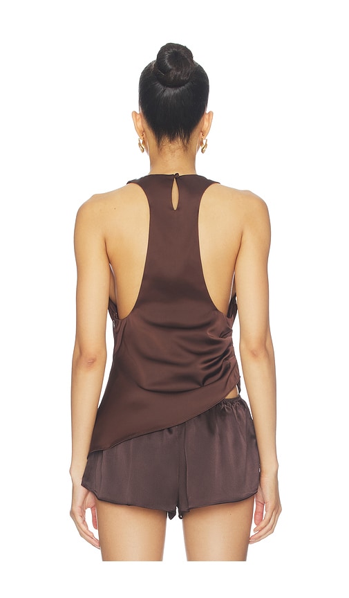 view 3 of 4 Maria Top in Chocolate Brown