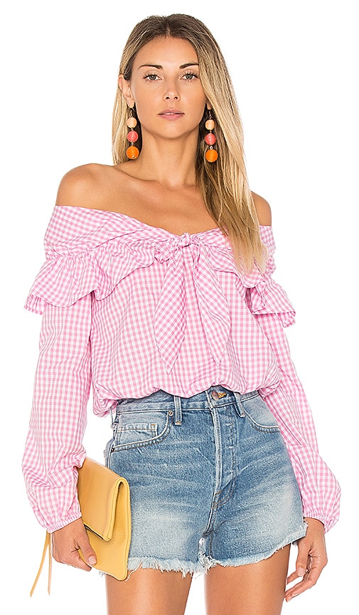 view 1 of 4 X REVOLVE Rebecca Top in Pink Gingham