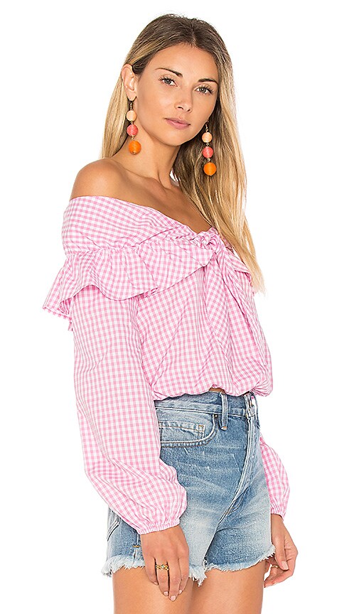 view 2 of 4 X REVOLVE Rebecca Top in Pink Gingham