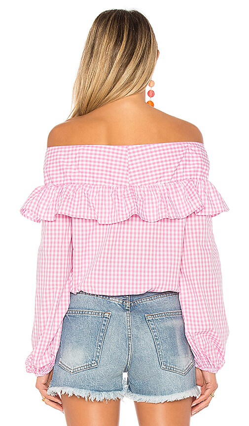view 3 of 4 X REVOLVE Rebecca Top in Pink Gingham