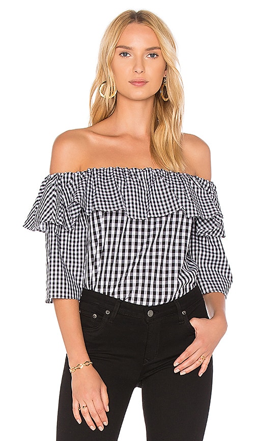 Lovers + Friends X REVOLVE Andrea Top in Mixed Black Gingham | REVOLVE