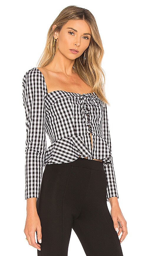 view 2 of 4 Cinci Blouse in Black & White