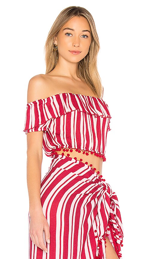 view 2 of 4 Alicia Top in Red Stripe