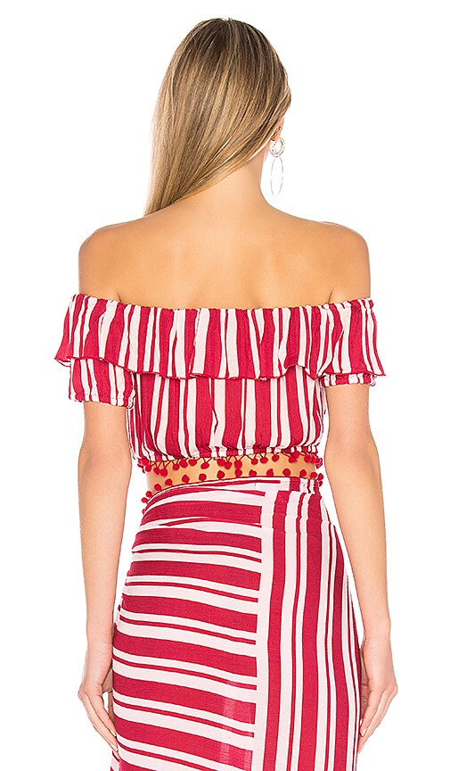 view 3 of 4 Alicia Top in Red Stripe