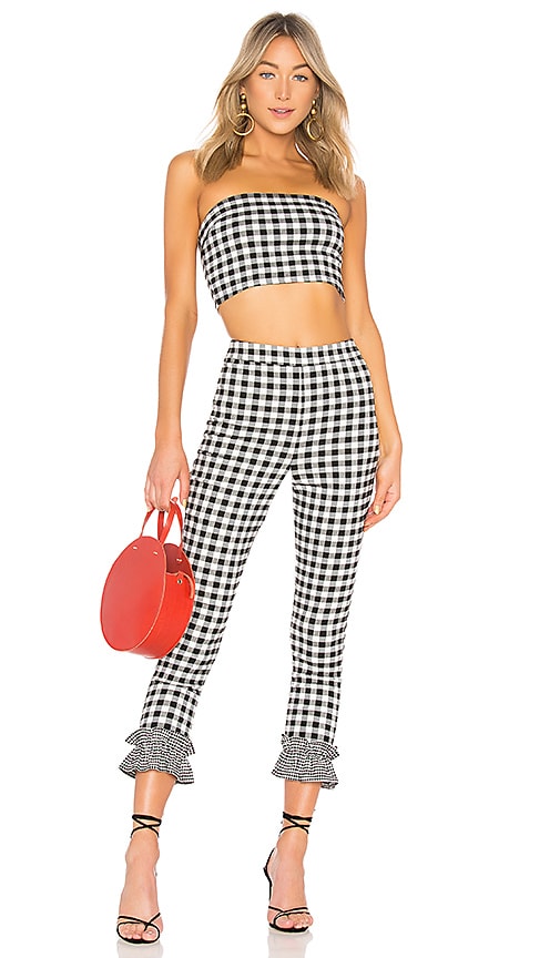 view 4 of 4 Sheila Crop in Checkers