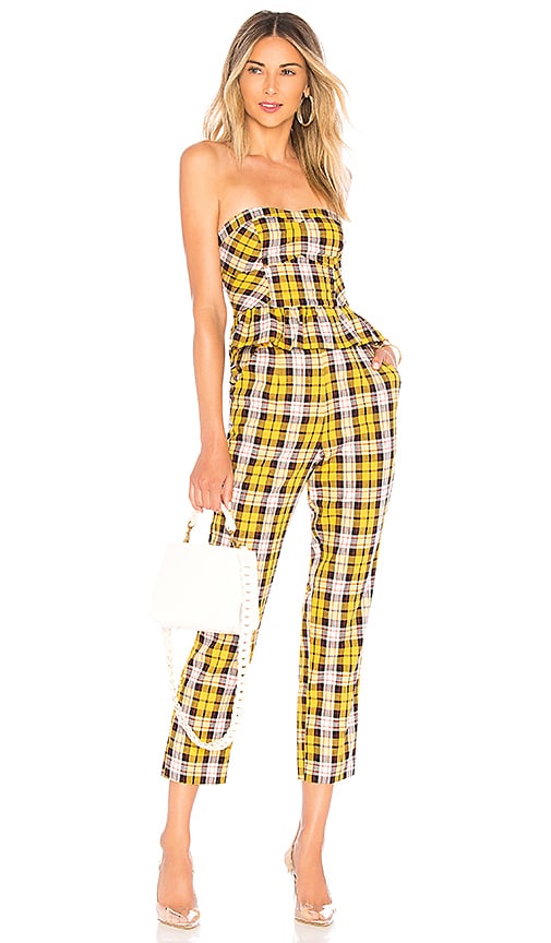 view 4 of 4 Livy Crop Top in Yellow Plaid