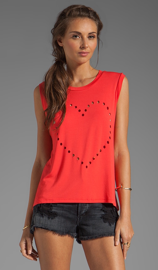 Call Me Crop Heart Tank