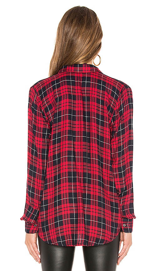 view 3 of 4 Teen Spirit Button Up in Red Plaid