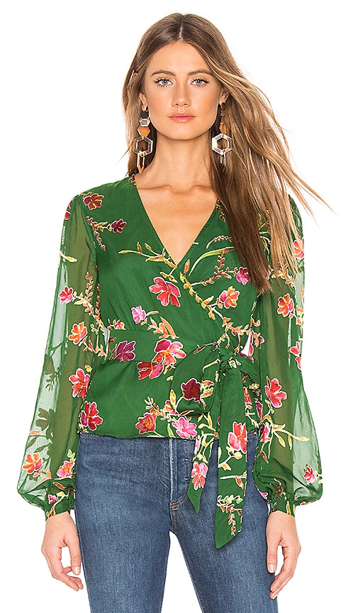 view 1 of 4 Aubrey Blouse in Jade Floral