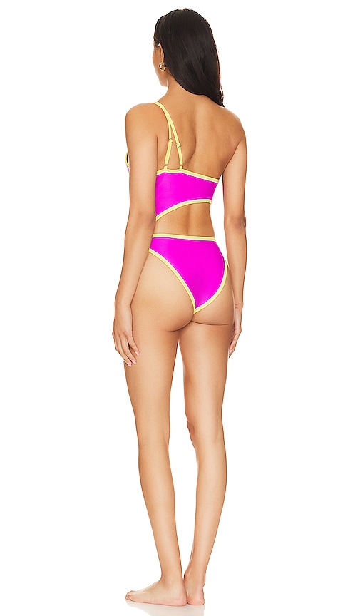 view 4 of 4 Lose Control One Piece in Fuchsia