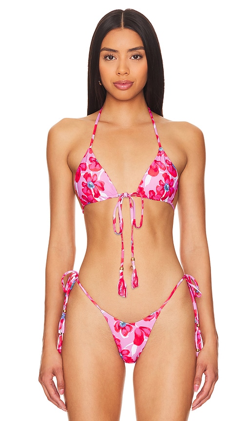 view 1 of 4 Horizon Top in Pink Vivid Floral