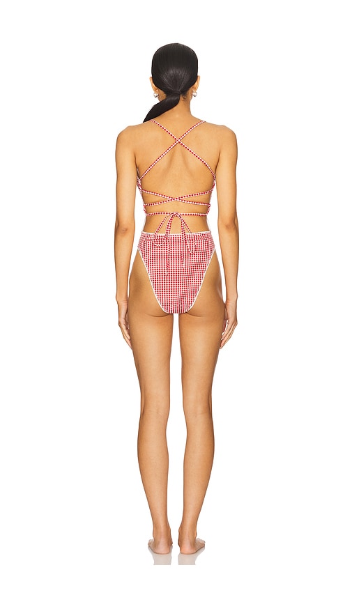 view 3 of 5 Ruby One Piece in Red Gingham
