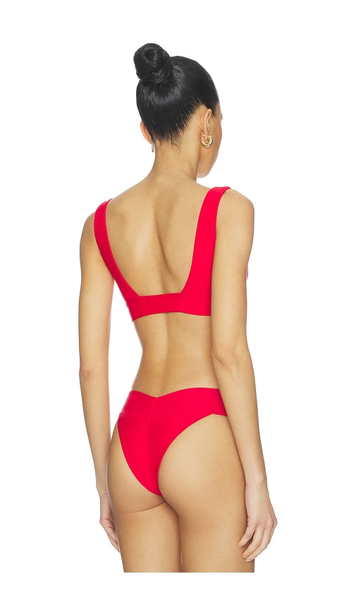 view 3 of 4 Raylee Top in Cherry Red