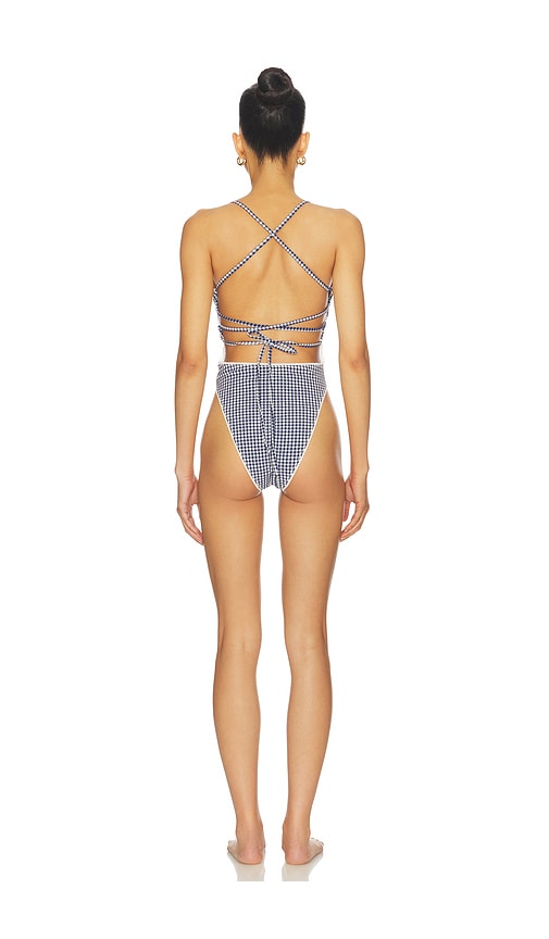 view 4 of 6 Ruby One Piece in Blue Gingham
