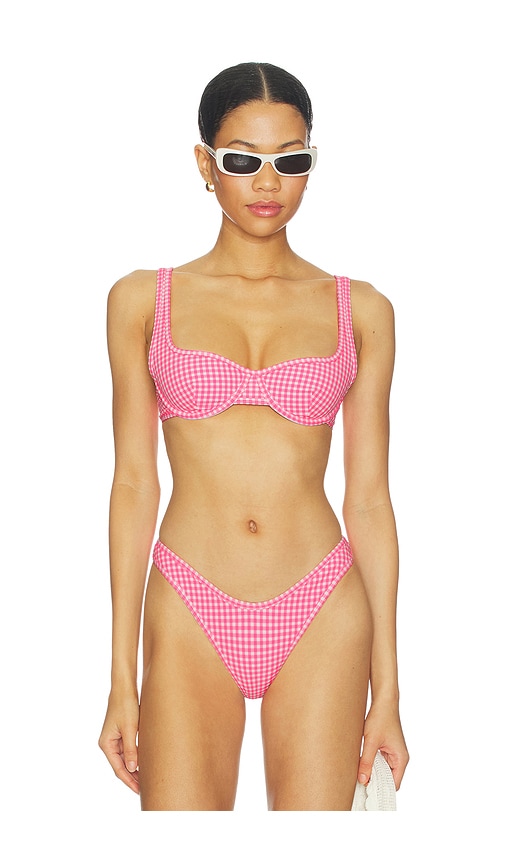 view 1 of 5 Rae Top in Pink Gingham
