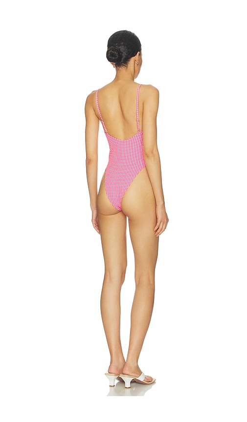 view 3 of 4 Ronan One Piece in Pink Gingham