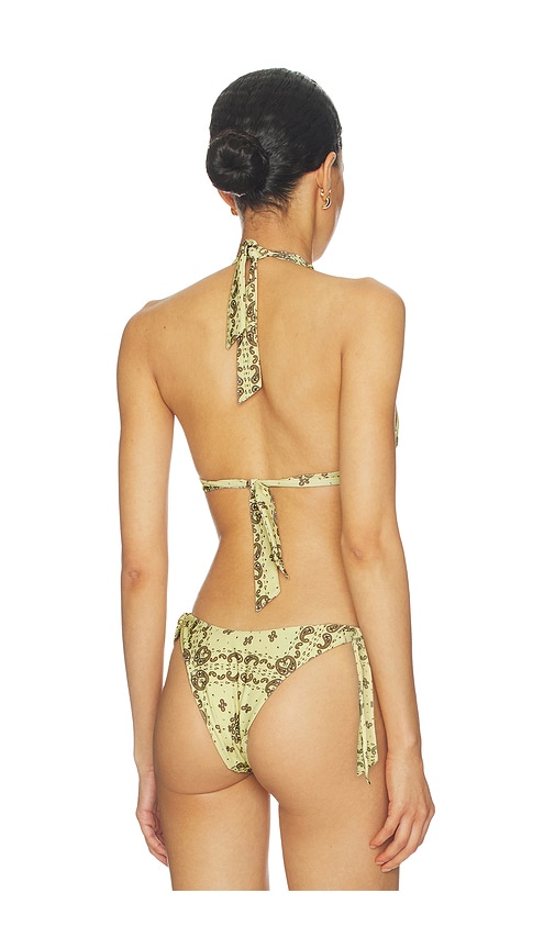 view 3 of 4 Beau Top in Yellow & Brown Bandana