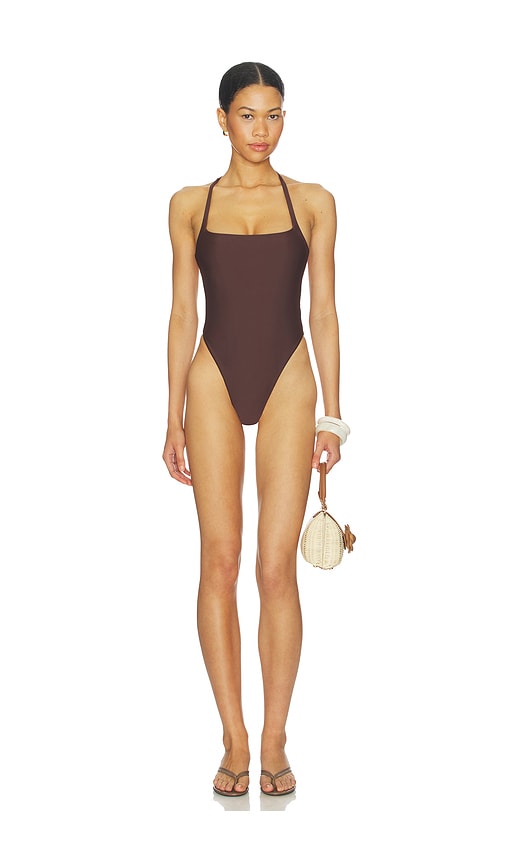 view 2 of 3 Wylie One Piece in Chocolate Brown